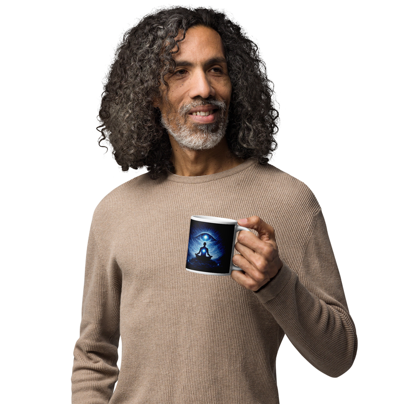 Mai Sākṣī Hūn: I Am the Witness | Meditation Awareness Mug / 11 oz
