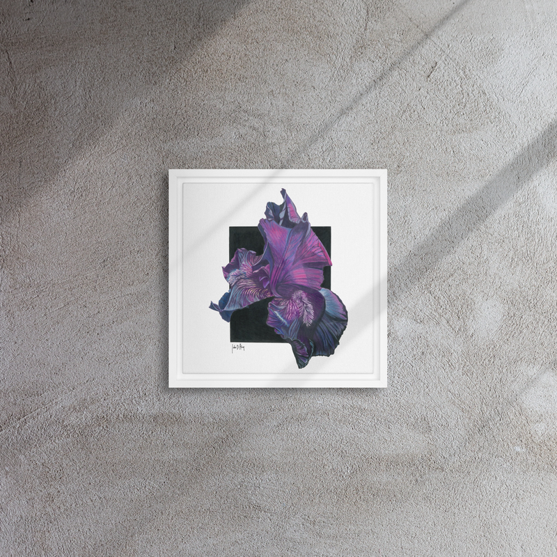 Power of Purple Framed Canvas