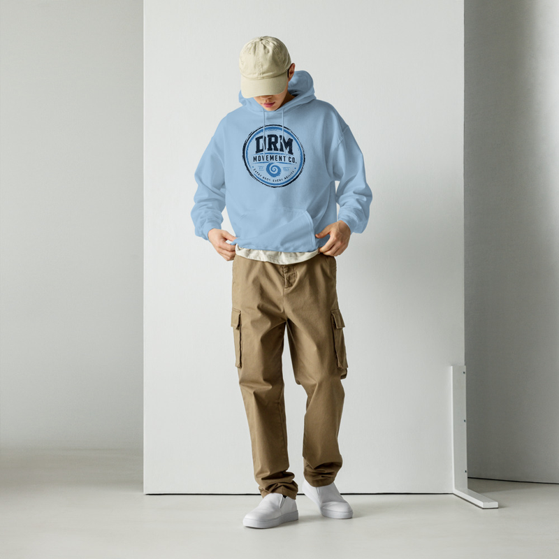 DRM Movement Co. Hoodie | Every Body. Every Ability. – 5XL, Light Blue