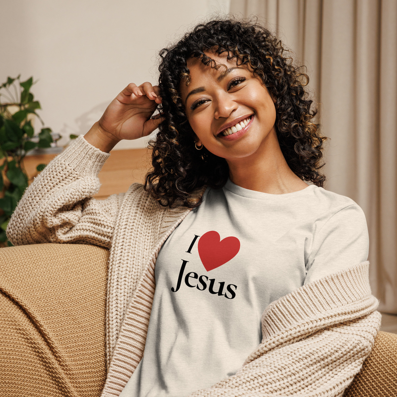 I Heart Jesus – S, Heather Prism Natural