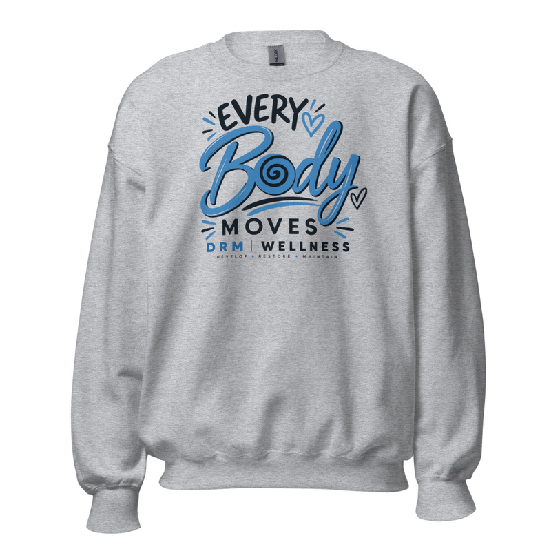 Every Body Moves Crew Neck | Movement for Every Body – XL, Sport Grey