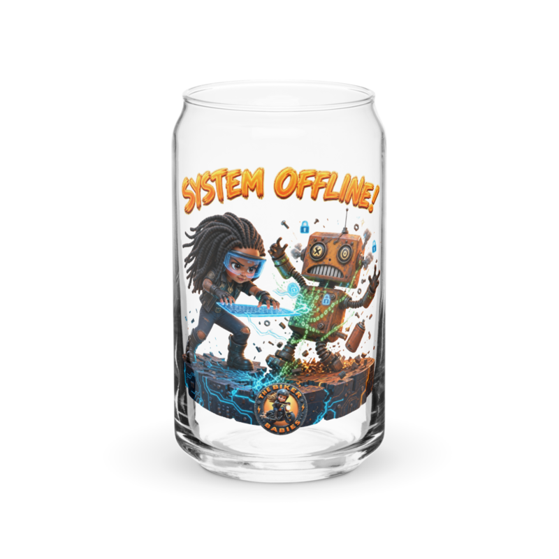 System Offline 16oz Can Glass