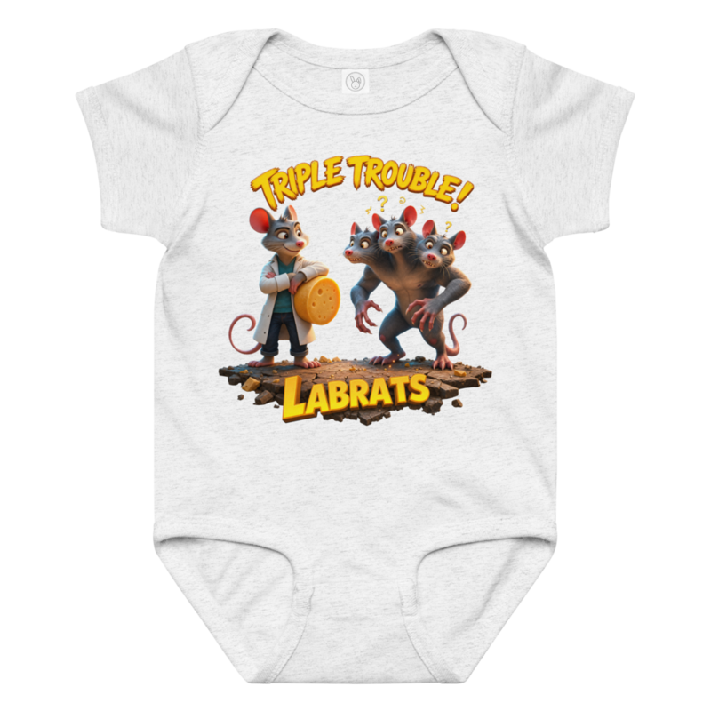 Triple Trouble Baby Grow