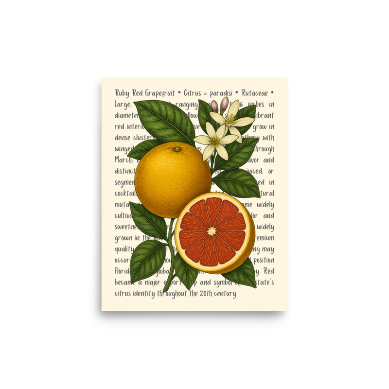 Ruby Red Grapefruit Open Edition Proof