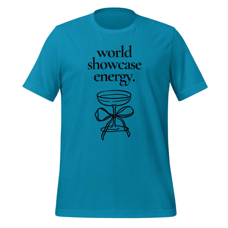 World Showcase Energy Tee – 3XL, Aqua