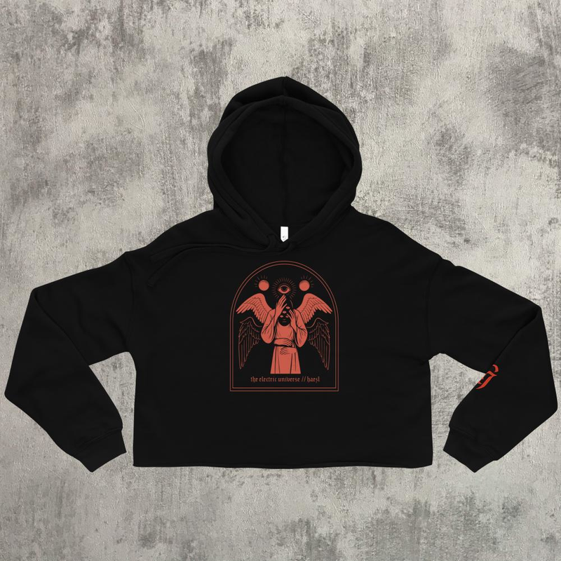 The Electric Universe Crop Top Hoodie
