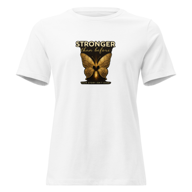 Stronger Than Before Butterfly Tee - "Your Story Isn't Over" Inspirational Women's Shirt – Image 6