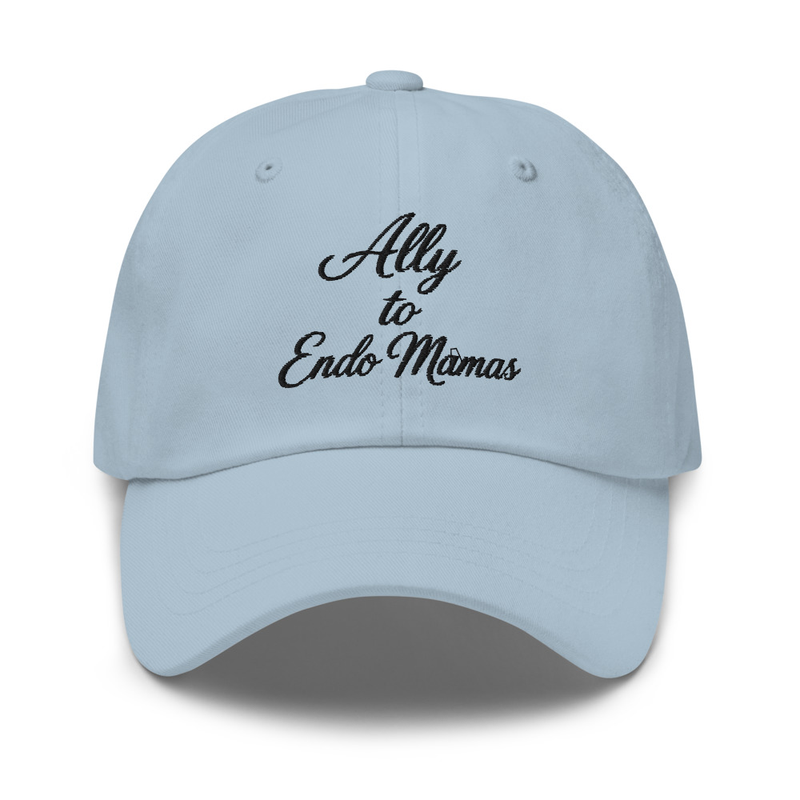 Ally to Endo Mamas Embroidered Blue Dad Hat