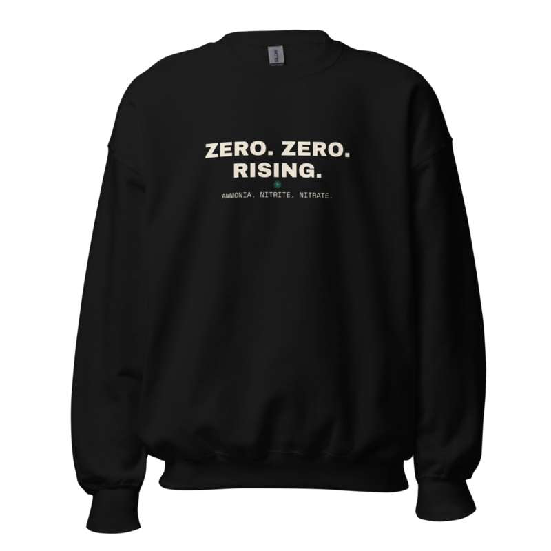 ZERO. ZERO. RISING. Crewneck — Reef Aquariums merch