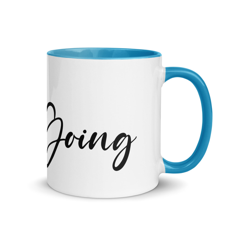Keep Going Mug with Color Inside
