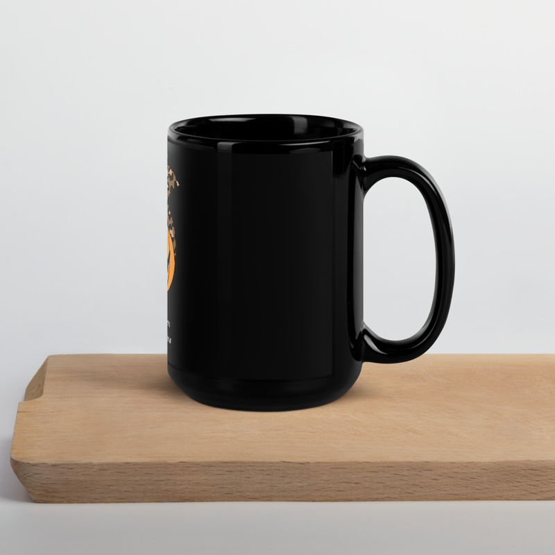 Bullets & Bonfires Pumpkin WGOAA Black Glossy Mug