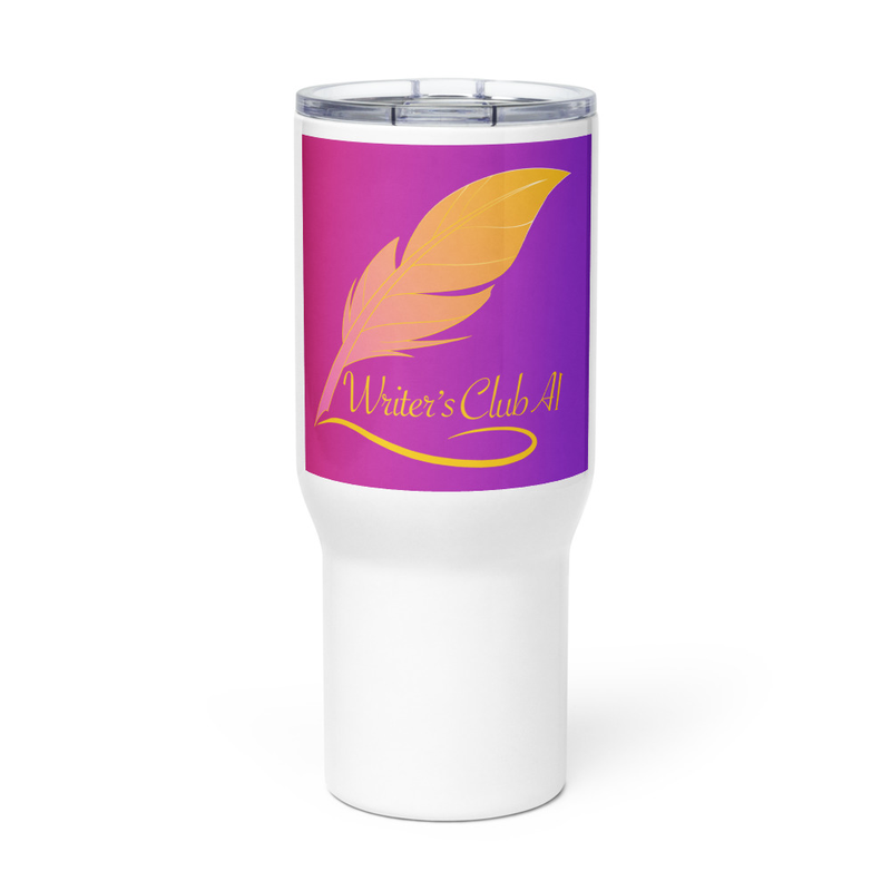 Purple Logo Travel Mug With Handle