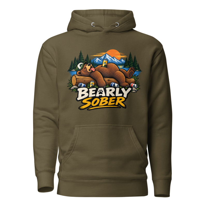 Bearly Sober Unisex Hoodie