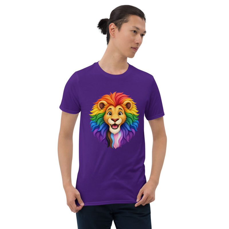 Lion head pride-Short-Sleeve Unisex T-Shirt back