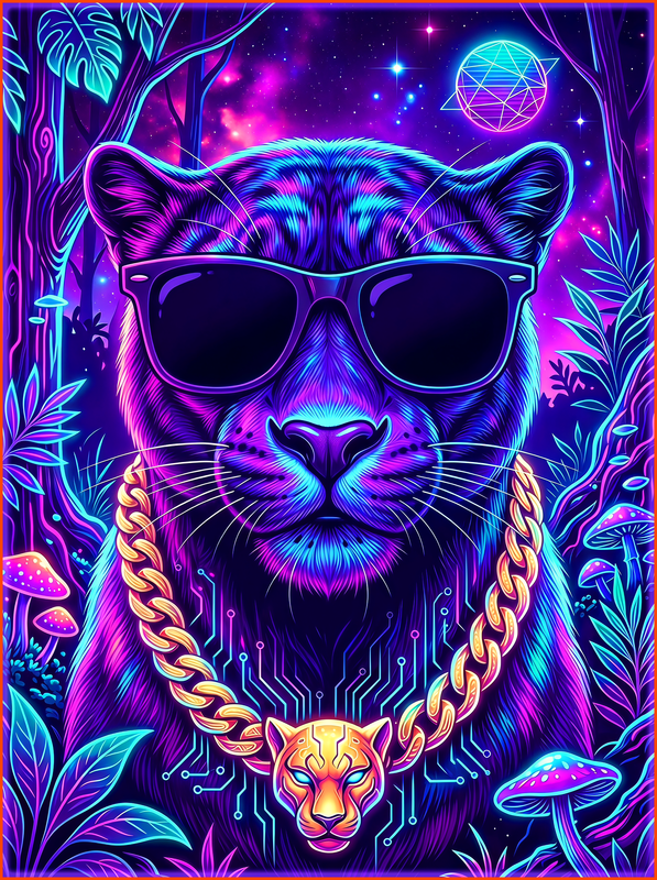 Panther Canvas - Panther Canvas / 24″×32″