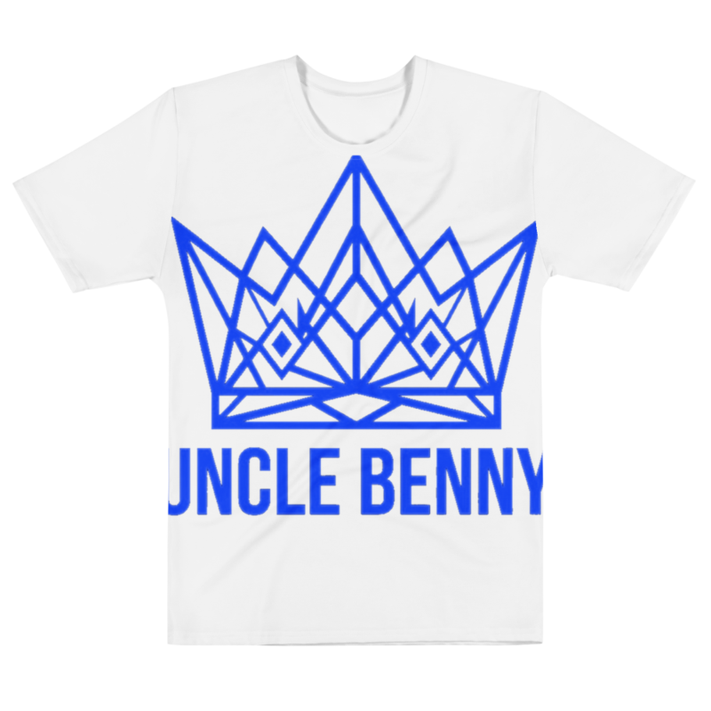Uncle Benny ® Men's Cotton Crew Tee Neon Blue EST. 2020