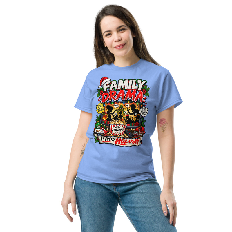Family Drama - Unisex classic tee – 2XL, Carolina Blue