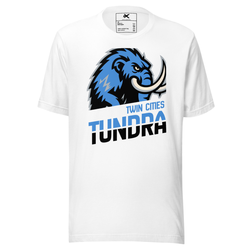 Twin Cities Tundra - Big Logo Tee – 2XL, White