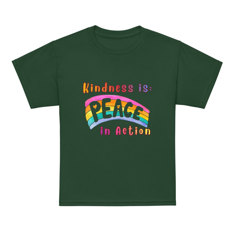 Kindness Youth t-shirt – XL, Forest Green