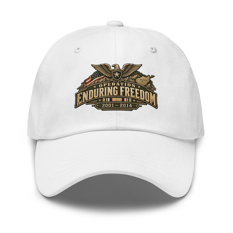 Enduring Freedom Veteran Cap – One size, White
