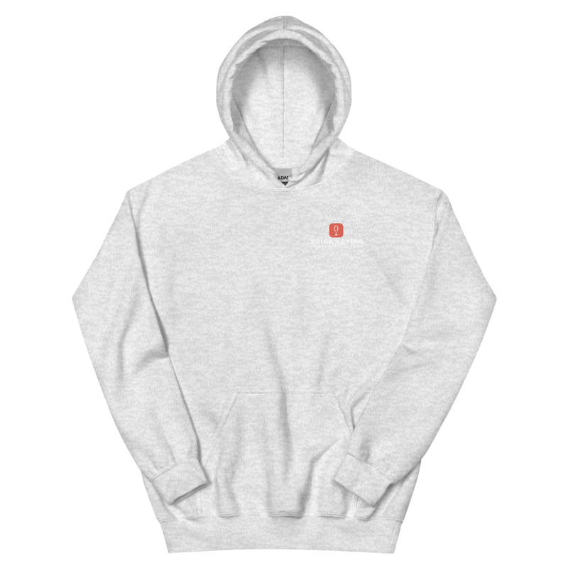 VACK White Stacked Logo Unisex Hoodie - Small Logo