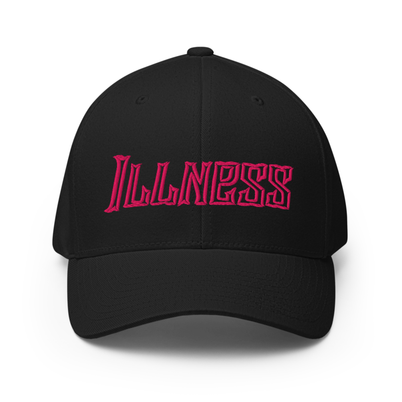 Illness Flex Fit, Pink Logo