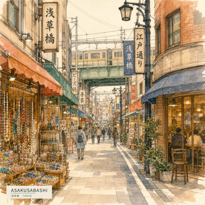 Asakusabashi(浅草橋)のアートワーク