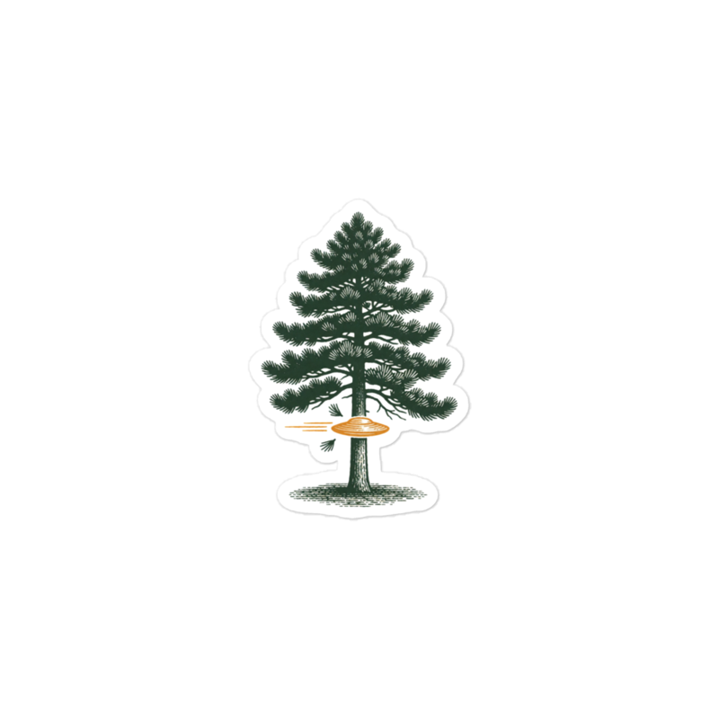 Stupid Tree Sticker mockup