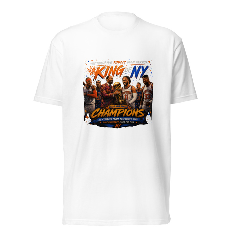 Passing Of The Torch- King of NY Baby T shirt in White (View 1)