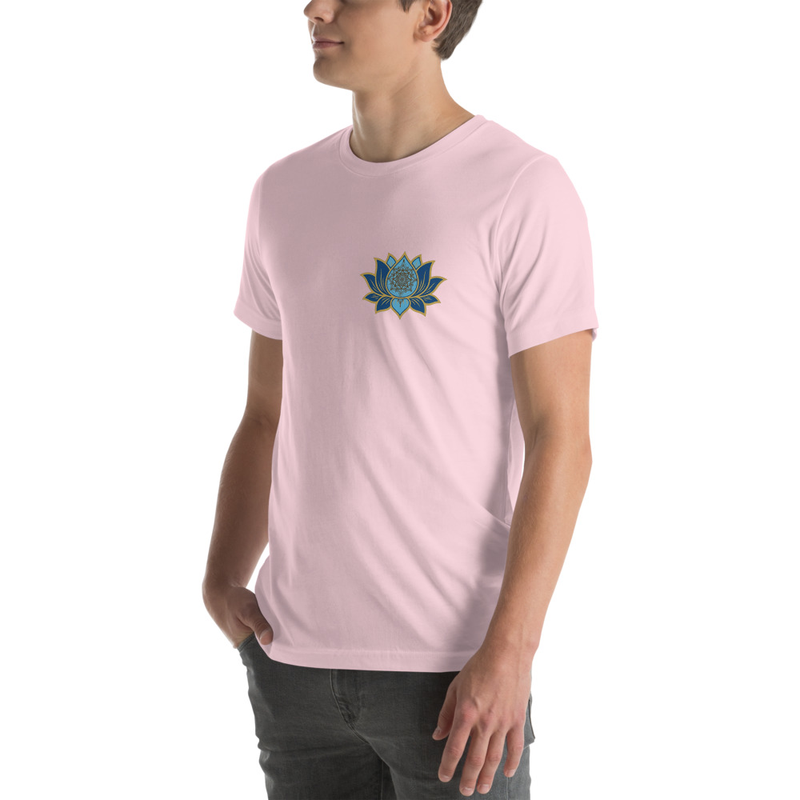 Blue Lotus Tee – M, Soft Pink
