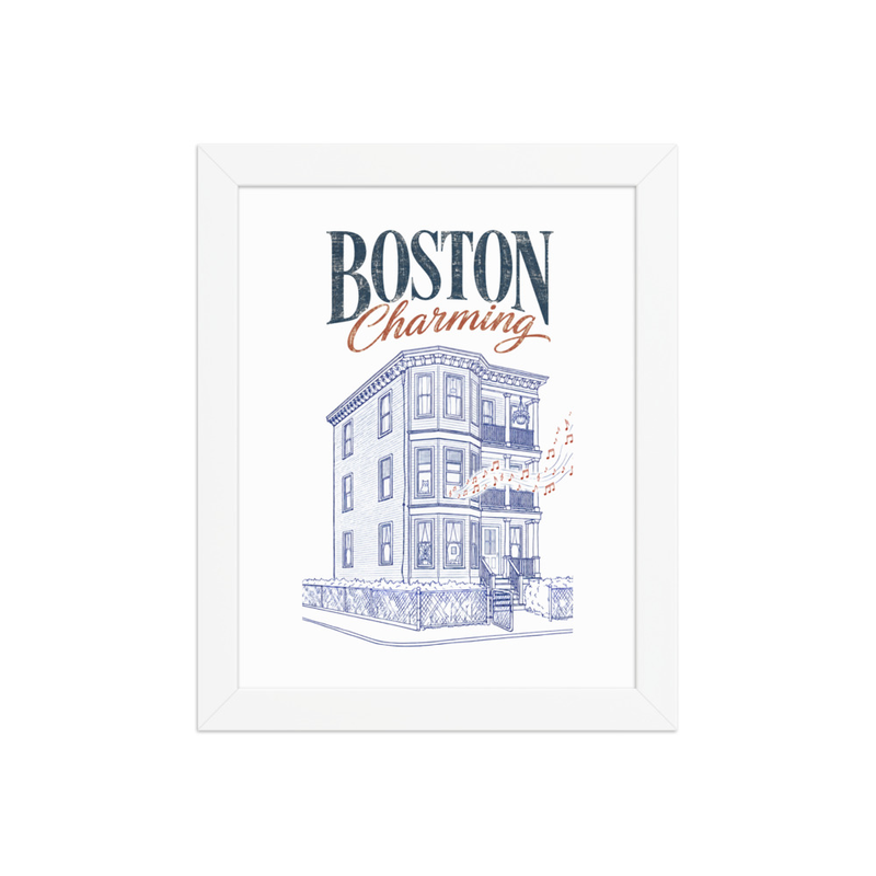 Boston Charming Framed photo paper poster