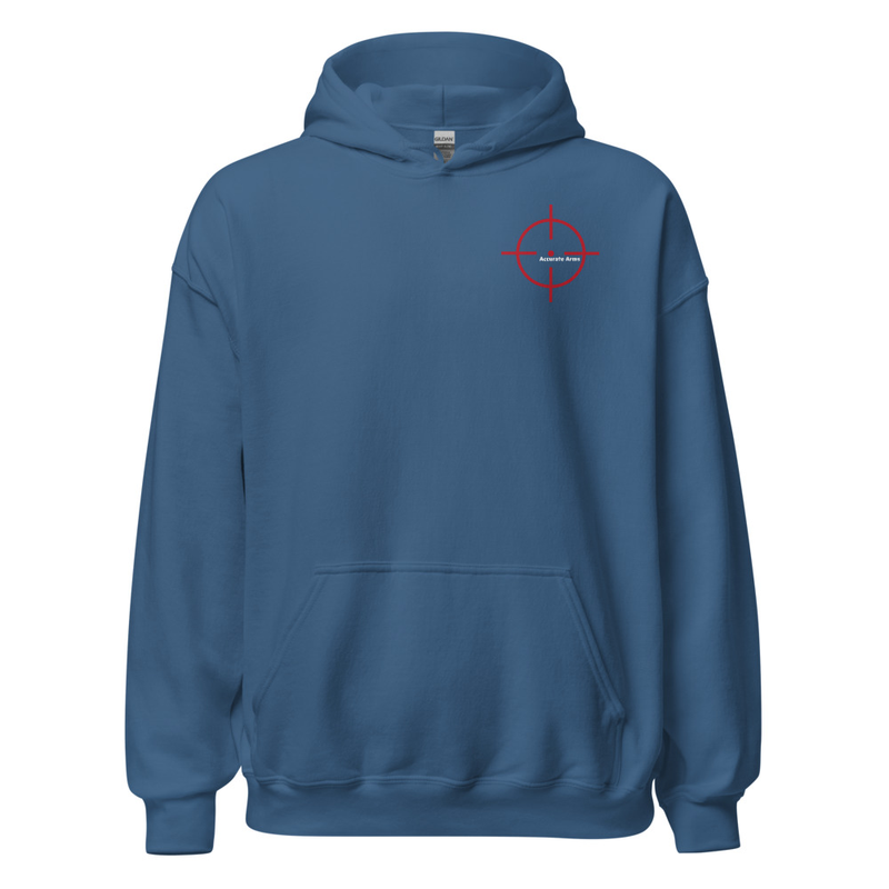 Accurate Arms Unisex Hoodie – M, Indigo Blue