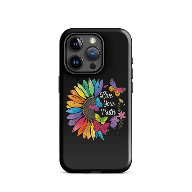 Live Your Truth Tough Case for iPhone® – iPhone 15 Pro, Glossy