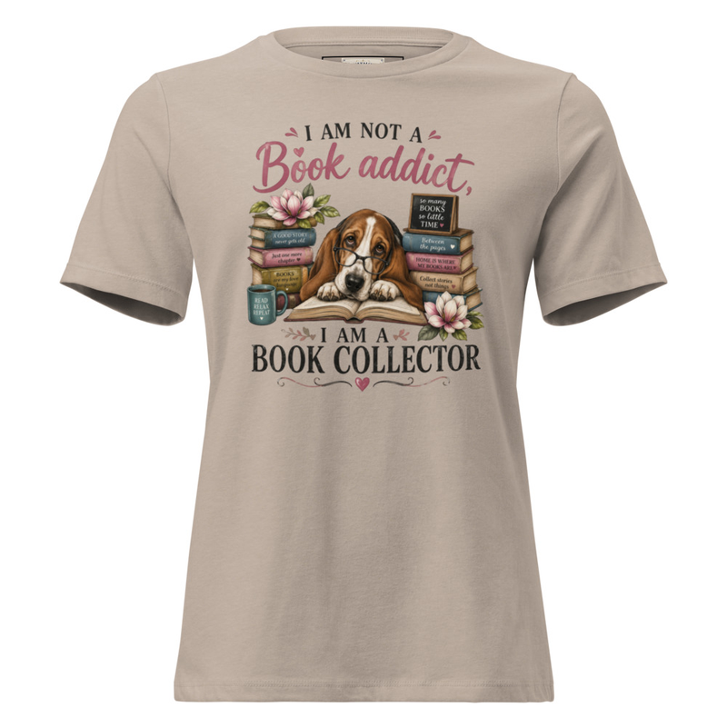 Women's Relaxed T-Shirt-Book Addict