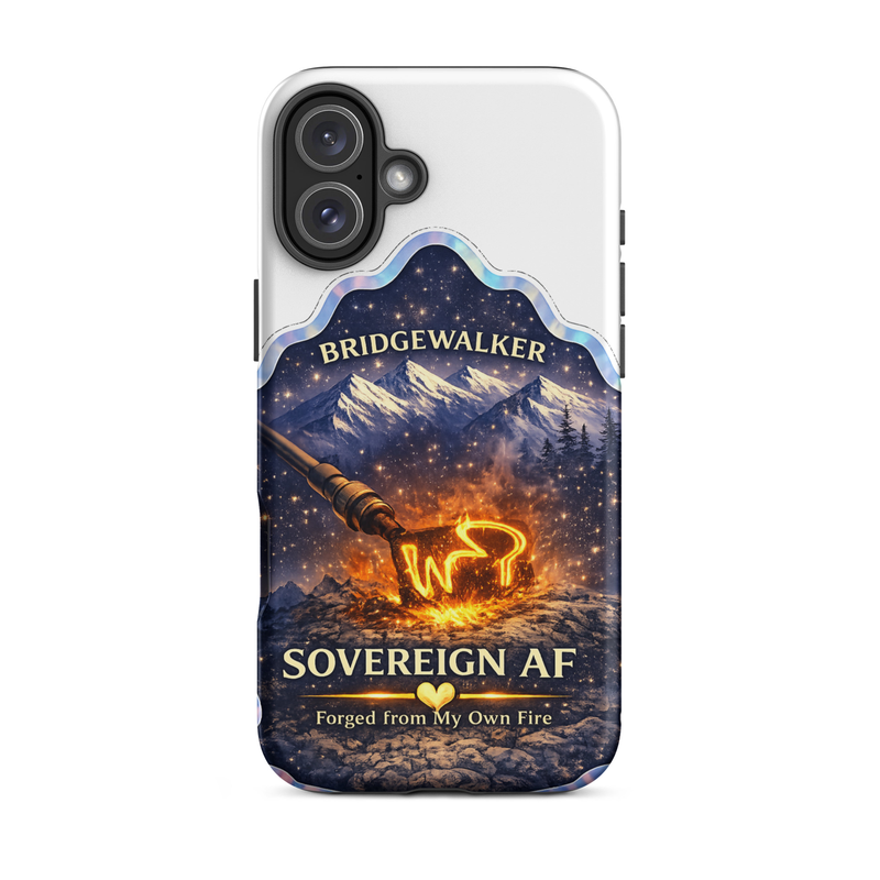 "Sovereign AF – Forged from My Own Fire" Tough Case for iPhone® – iPhone 16 Plus, Matte