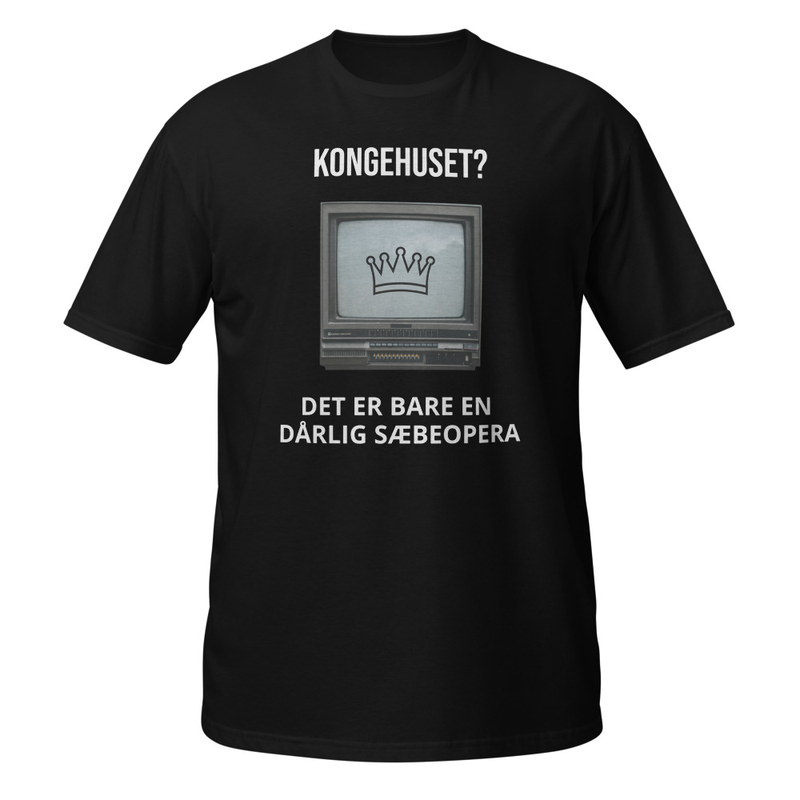 T-Shirt Kongehus Sæbeopera – Sort