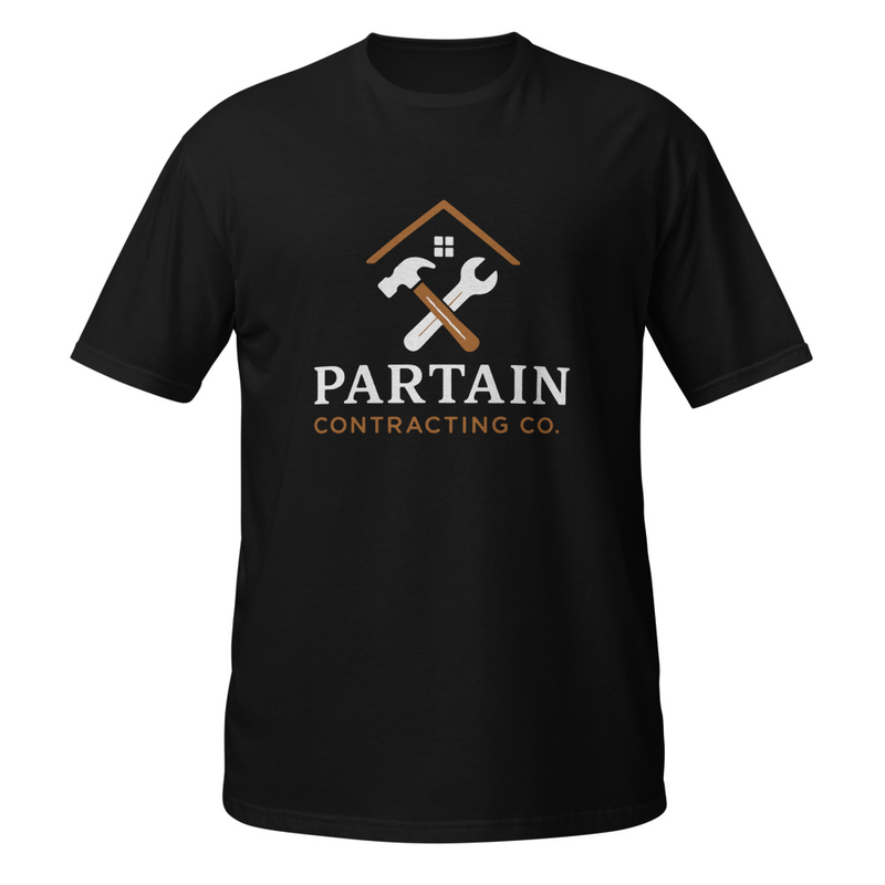 Partain Logo Tee – Dark – S, Black