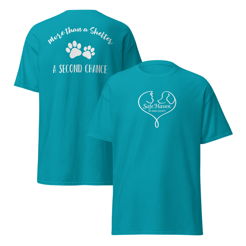 SHIC - Second Chance T-Shirt Unisex – S, Tropical Blue