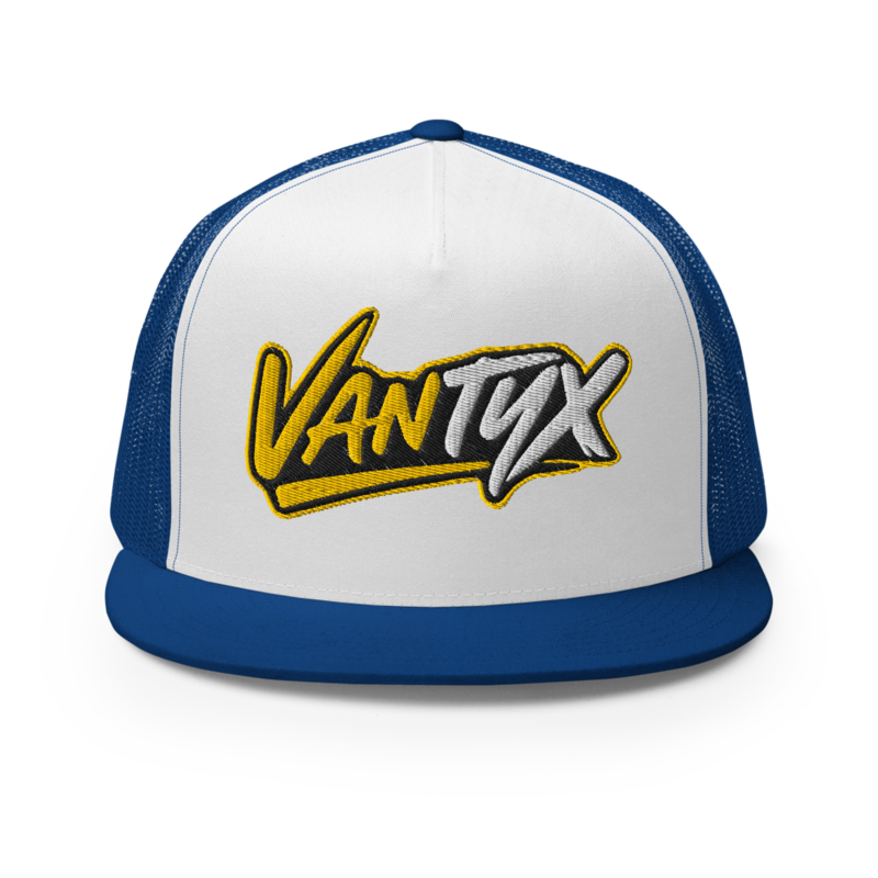Vantyx - Snapback Trucker Cap - Blue, White, yellow