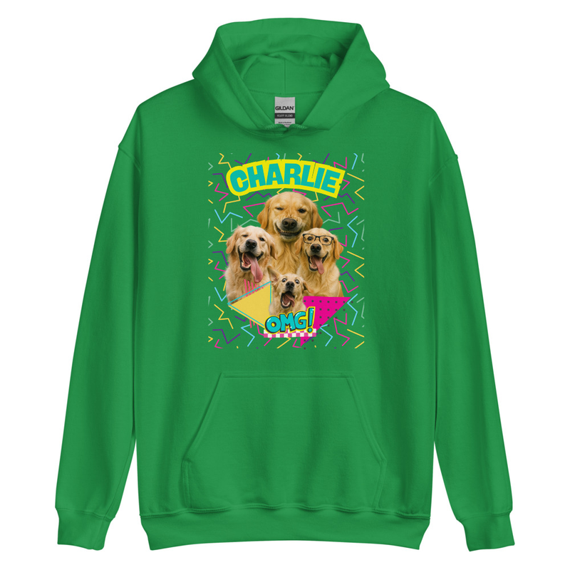 Retro Personalized Pet Party - Unisex Hoodie