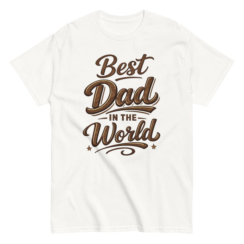 Best Dad White Classic Tee