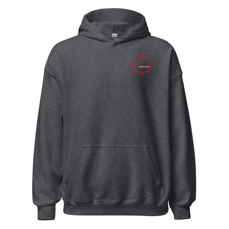 Accurate Arms Unisex Hoodie – XL, Dark Heather