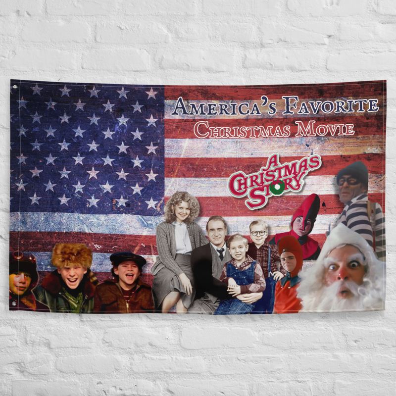A Christmas Story Family™ Custom Made Horizontal Flag | America’s Favorite Christmas Movie