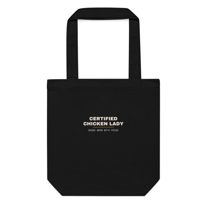 CERTIFIED CHICKEN LADY Tote mockup