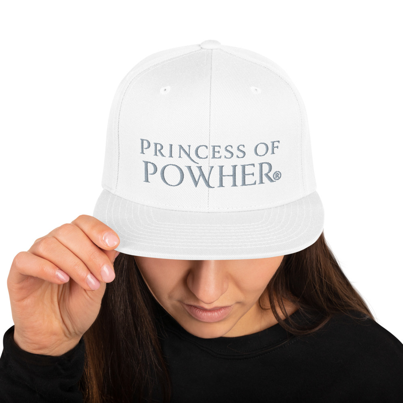 PowHer™ Snapback Hat – One size, White