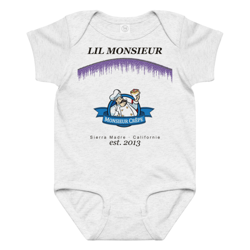 "Mini Crêpe" onesie