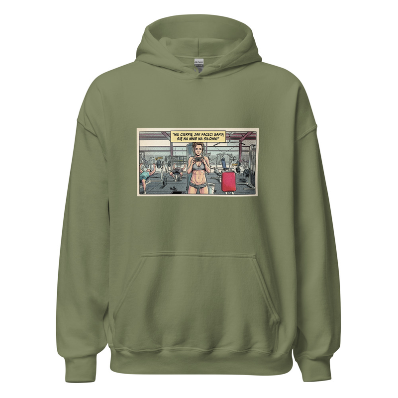 Klasyczna Bluza „Masa Sama Się Nie Zrobi” - kolor Military Green