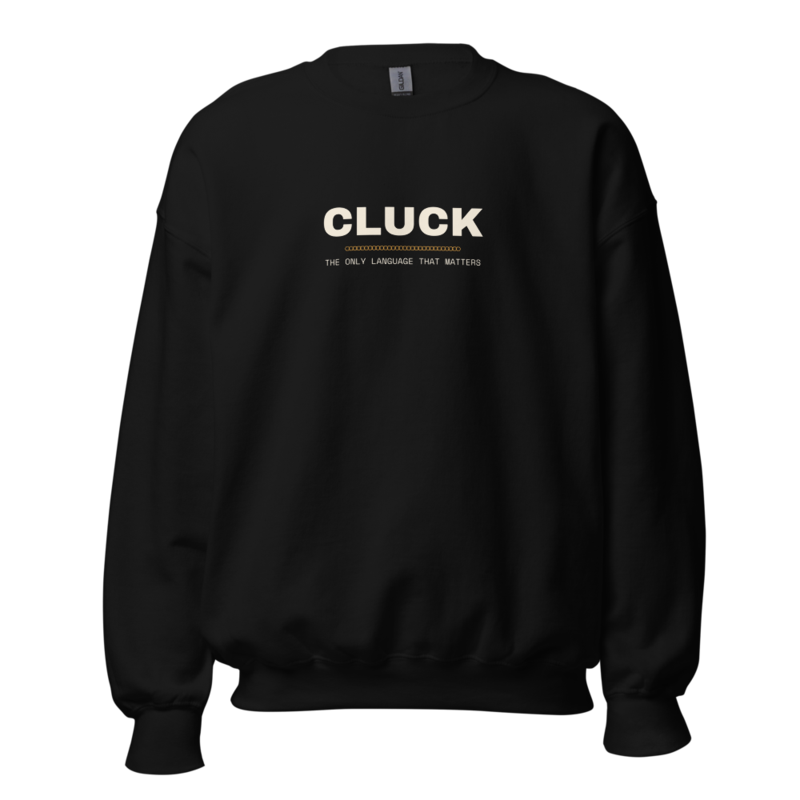 CLUCK Crewneck mockup