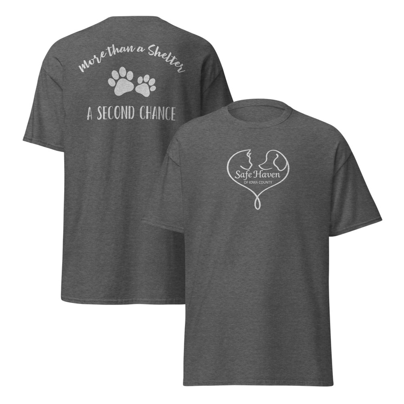 SHIC - Second Chance T-Shirt Unisex – L, Dark Heather