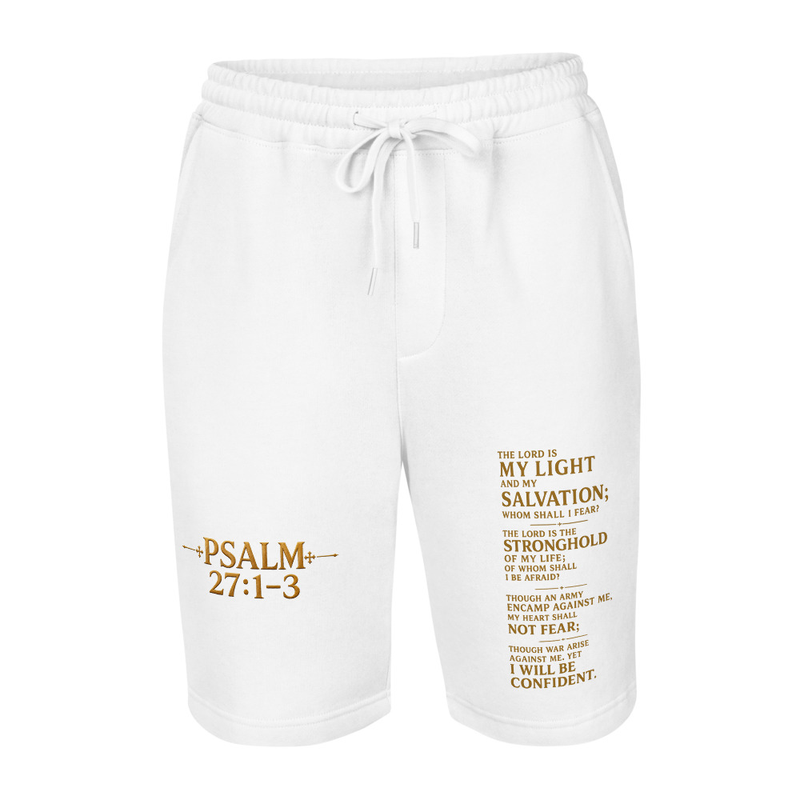 Psalms 27 1-3 Fleece Shorts — image 6